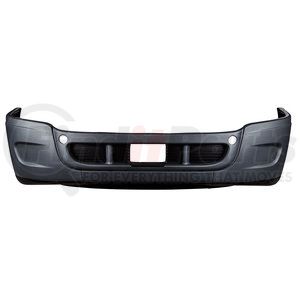21947 by UNITED PACIFIC - Bumper - Front, 3-Piece Set, without Fog Light Hole, for 2008-2017 Freightliner Cascadia