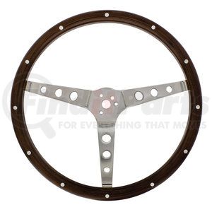 110794 by UNITED PACIFIC - Steering Wheel - 15", Woodgrain, for 3-Bolt Hubs