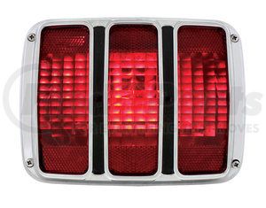 F6401 by UNITED PACIFIC - Tail Light - With Chrome Trim, for 1964.5-1966 Ford Mustang