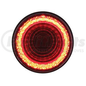 36652B by UNITED PACIFIC - Brake/Tail/Turn Signal Light - 24 LED 4" Mirage, Red LED/Red Lens