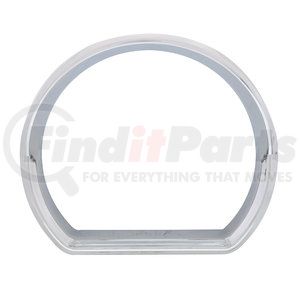41756 by UNITED PACIFIC - Gauge Bezel - Speed/Tachometer Gauge Cover, Center Dash, Chrome, for 2010+ Peterbilt