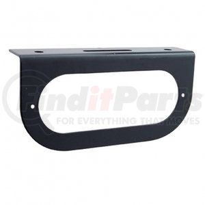34014 by UNITED PACIFIC - Marker Light Mounting Bracket - Oval, Black, with Flange, 1 Hole