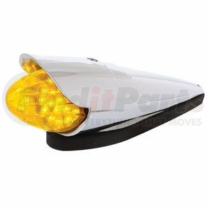 36753 by UNITED PACIFIC - Truck Cab Light - 19 LED Reflector Grakon 1000, with Visor, Amber LED/Amber Lens