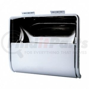 41909 by UNITED PACIFIC - Upper Storage Trim - Chrome, Plastic, Snap-On, for Freightliner