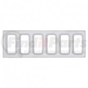 42219 by UNITED PACIFIC - Dash Switch Cover - Dash Switch Panel Cover, 6 Openings, for International