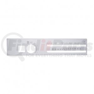 48302 by UNITED PACIFIC - A/C Control Plate - Stainless, with Recirculate Opening, for Freightliner