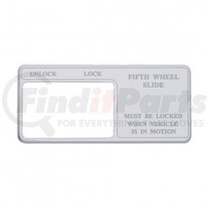 48500 by UNITED PACIFIC - Dash Switch Cover - Switch Guard - Fifth Wheel, Stainless, for Freightliner