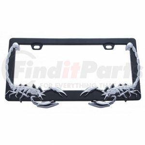 50034 by UNITED PACIFIC - License Plate Frame - Chrome, Scorpion