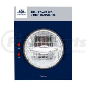 99189 by UNITED PACIFIC - Point of Purchase Display - 7" LED Headlight Display, 31513