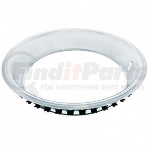 A6140 by UNITED PACIFIC - Wheel Trim Ring - 15" X 3" Stainless Steel, Snap-On, Polished, for 1967-1987 Chevy Rallye Wheel