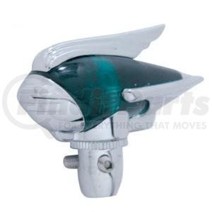 C5017G by UNITED PACIFIC - Radio Antenna Cover - Chrome, Green