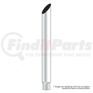 M3-75-036 by UNITED PACIFIC - Exhaust Stack Pipe - 7", Mitred, Reduce To 5" O.D. Bottom, 36" L