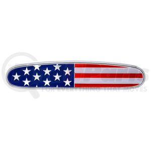 11003 by UNITED PACIFIC - Emblem - Chrome, Die Cast USA Flag