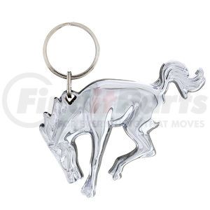 99102 by UNITED PACIFIC - Key Chain/Bottle Opener - Chrome Bucking Horse