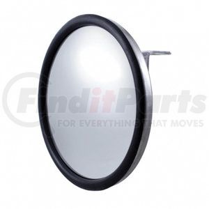60032 by UNITED PACIFIC - Door Blind Spot Mirror - Convex, 7.5", Stainless Steel, with Centered Mounting Stud