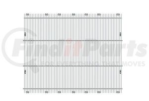 21185 by UNITED PACIFIC - Grille - Billet Style, Aluminum, for Peterbilt