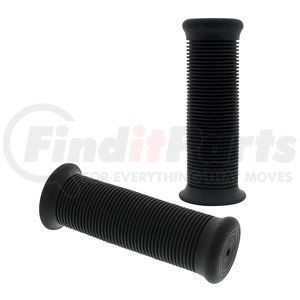 52004 by UNITED PACIFIC - Handlebar Grip Set - Motorcycle, Black, Rubber, 7/8" or 1" (22/25mm)