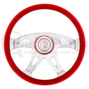 88316 by UNITED PACIFIC - Steering Wheel - 18" Boss, with Color Matching Horn Bezel, Indigo Red