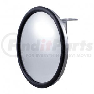60030 by UNITED PACIFIC - Door Blind Spot Mirror - Convex, 5", Stainless Steel, with Centered Mounting Stud