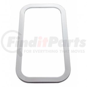 21741 by UNITED PACIFIC - Window Trim - Exterior View, Stainless Steel, for 2005+ Peterbilt
