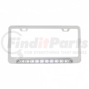 36541 by UNITED PACIFIC - License Plate Frame - Chrome, Deluxe LED