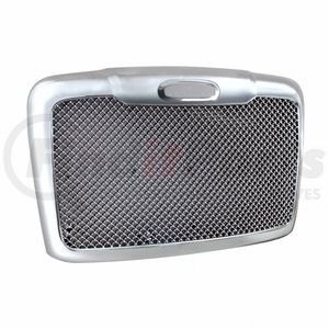 21076 by UNITED PACIFIC - Grille - Mesh, Chrome, with Bug Screen & Logo Mount, for 2008-2017 Freightliner Cascadia