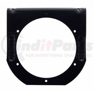 34007 by UNITED PACIFIC - Light Bracket - 4" Black Utility, with Flange and 1 Cutout
