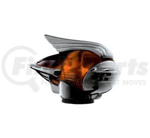 C5011A by UNITED PACIFIC - LED Fender Guide - Marker Style, Amber Bulb and Lens, 12V, Chrome Housing