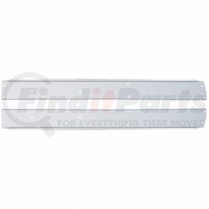 88007 by UNITED PACIFIC - Body B-Pillar - Window Sill Cover, Stainless, for Peterbilt