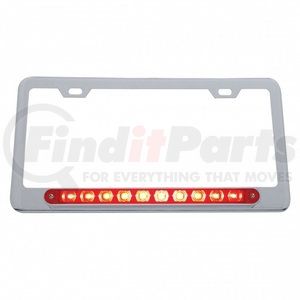 50117 by UNITED PACIFIC - License Plate Frame - Black, Flame