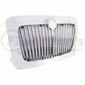 21312 by UNITED PACIFIC - Grille - Chrome, with Bug Screen, for 2002+ International Transtar