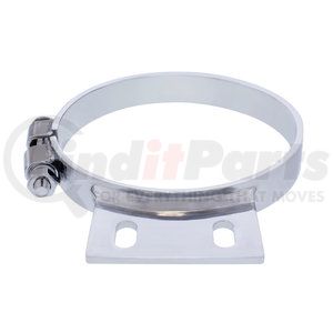 10328 by UNITED PACIFIC - Exhaust Clamp - 6", Chrome, Cab, for Peterbilt