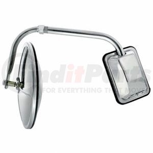 60038 by UNITED PACIFIC - Multi-Purpose Mirror - Stainless Steel, Pod Mount