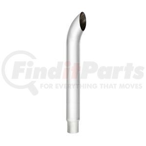 C3-65-084 by UNITED PACIFIC - Exhaust Pipe - Chrome, 84" Angled, 6" to 5" OD