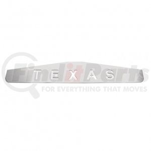 10431 by UNITED PACIFIC - Mud Flap Hanger - Mud Flap Plate, Bottom, 4" x 24", Chrome, Texas, Welded Stud
