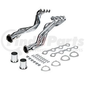 110589 by UNITED PACIFIC - Header - 289/302 Long Tube, Ceramic Coated, for 1966-1977 Ford Bronco
