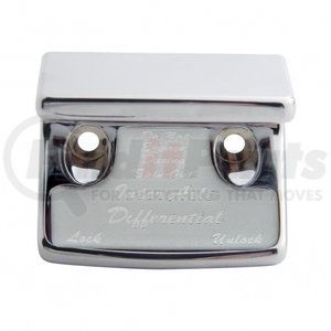 21015 by UNITED PACIFIC - Dash Switch Cover - Switch Guard, "Axle Differential", Silver Sticker