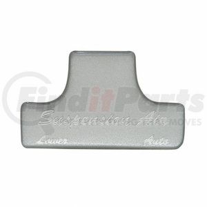 21026-1S by UNITED PACIFIC - Dash Switch Label - Switch Guard Sticker Only, "Suspension Air", Silver