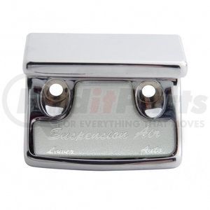21031 by UNITED PACIFIC - Dash Switch Cover - Switch Guard, "Suspension Air", Silver Sticker