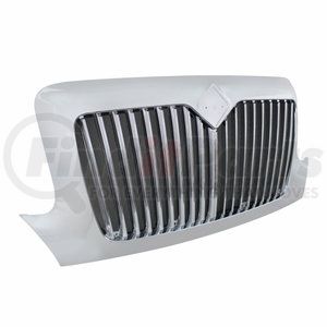 21148 by UNITED PACIFIC - Grille - Chrome, with Bug Screen, for 2002-2020 International Durastar