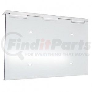 21552 by UNITED PACIFIC - License Plate Frame - Stainless 1, with Hinge