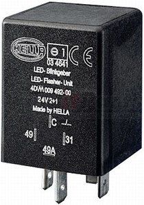 009492001 by HELLA USA - Flasher Unit, 4 pin, 24 V