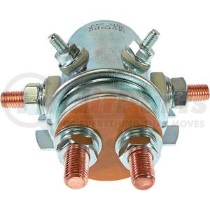 240-20014 by J&N - 24V Starter Solenoid, Continuous Duty, Copper Contact, 6 Terminals, SPDT