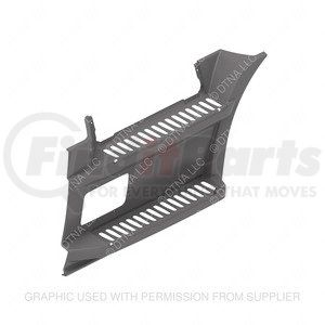 A22-75713-022 by FREIGHTLINER - Panel Reinforcement - Right Side, Thermoplastic Olefin, Granite Gray, 1445.35 mm x 774.66 mm