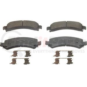 QC974A by WAGNER - Wagner Brake ThermoQuiet QC974A Ceramic Disc Brake Pad Set