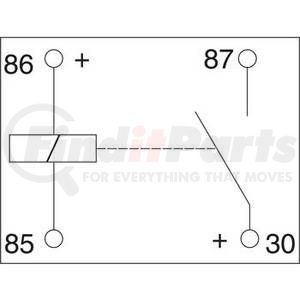 240-01073 by J&N - Power Relay, 12V, 75A, 4 Terminals, SPST, Continuous