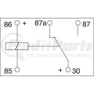 240-01035 by J&N - Mini Relay, 12V, 40A, 5 Terminals, SPDT, Continuous