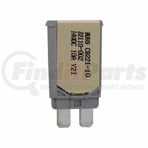 Bussmann Fuses CB221-10 Circuit Breaker ATC CB TYPE 1 - ATC FOOTPRINT - 10 AMP
