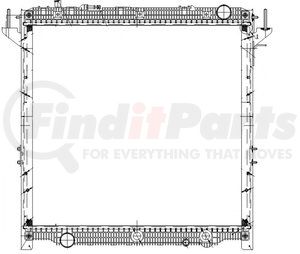 42-10712 by REACH COOLING - Radiator - 4-Row, Aluminum, for 2017-2020 Freightliner Cascadia