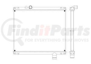 42-10215 by REACH COOLING - 2002-2007 Mack CV Granite 
1995-2004 Mack RD Series